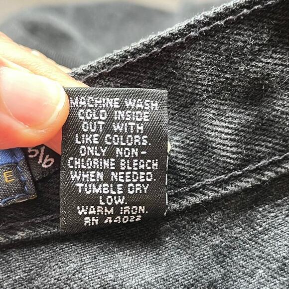 Express Bleus Women's Vintage 90's Era Black Bootcut Jeans Size 5/6 27" Waist - Picture 10 of 10